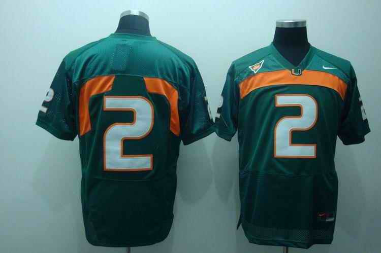 Miami Hurricanes green jersey