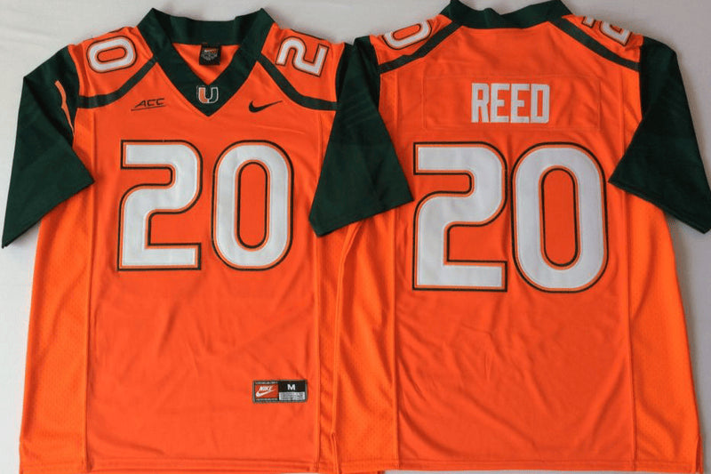 Ed Reed Miami Hurricanes orange jersey