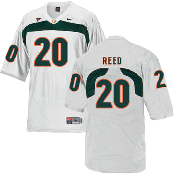 Ed Reed Miami Hurricanes white jersey