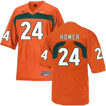 Travis Homer Miami Hurricanes orange jersey
