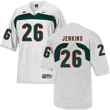 Rayshawn Jenkins Miami Hurricanes white jersey