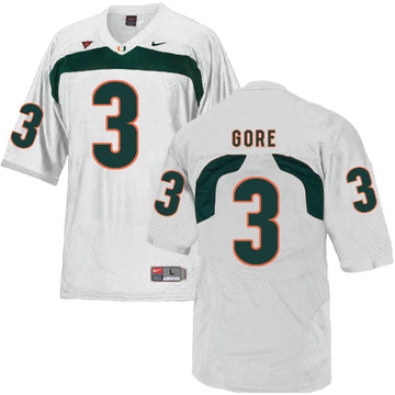 Frank Gore Miami Hurricanes white jersey