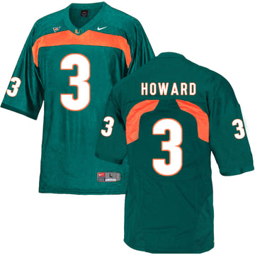 Tracy Howard Miami Hurricanes green jersey