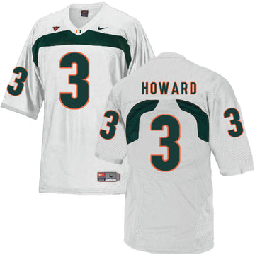 Tracy Howard Miami Hurricanes white jersey
