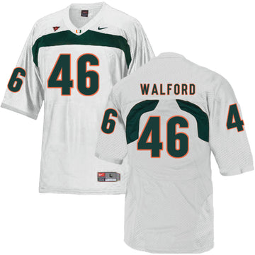 Clive Walford Miami Hurricanes white jersey