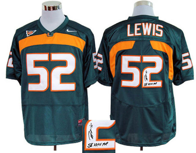Lewis Miami Hurricanes green jersey