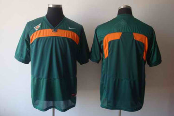Custom Miami Hurricanes green jersey