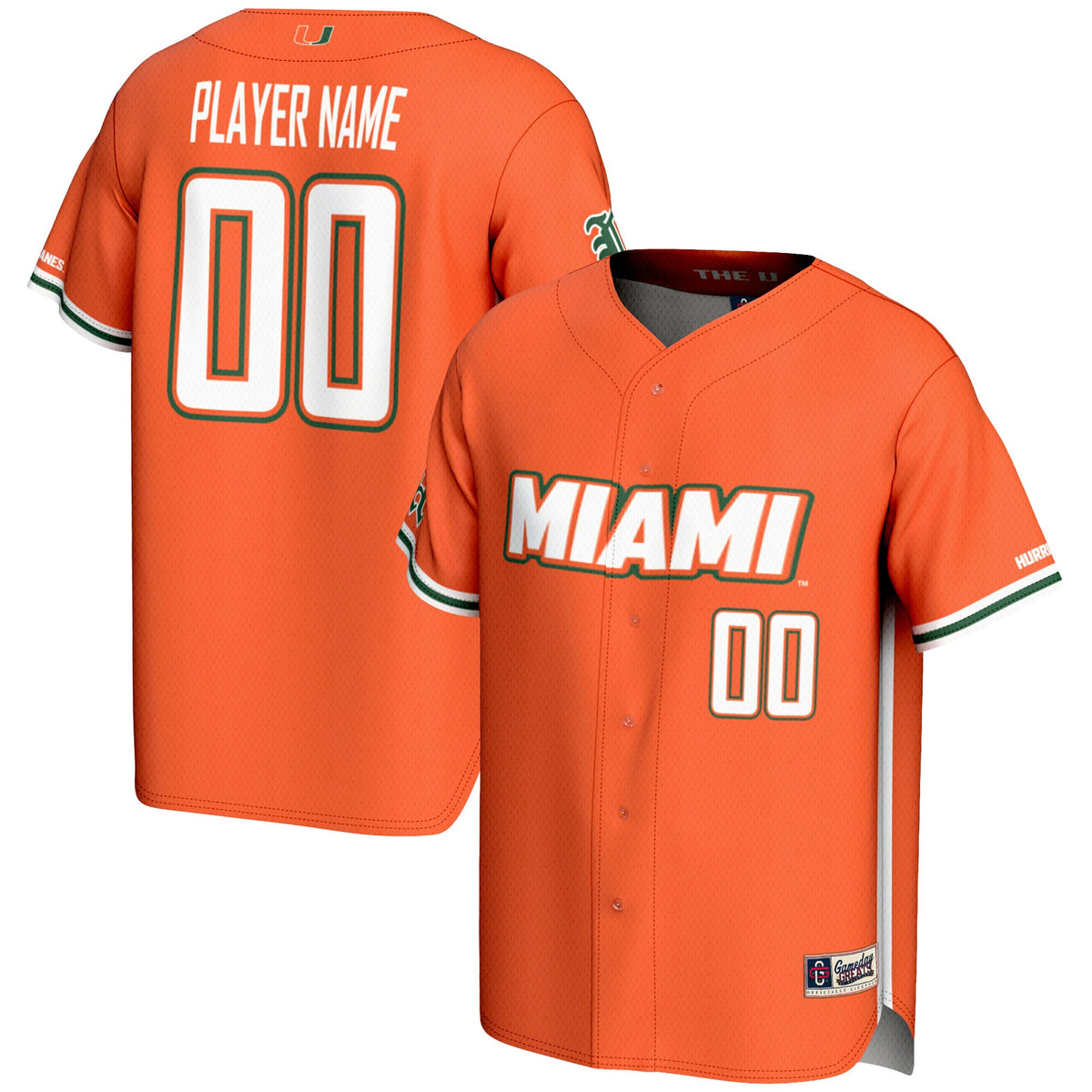 Miami Hurricanes orange jersey