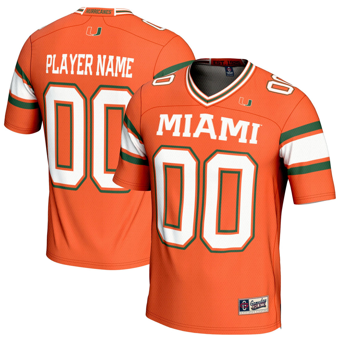 Miami Hurricanes orange jersey
