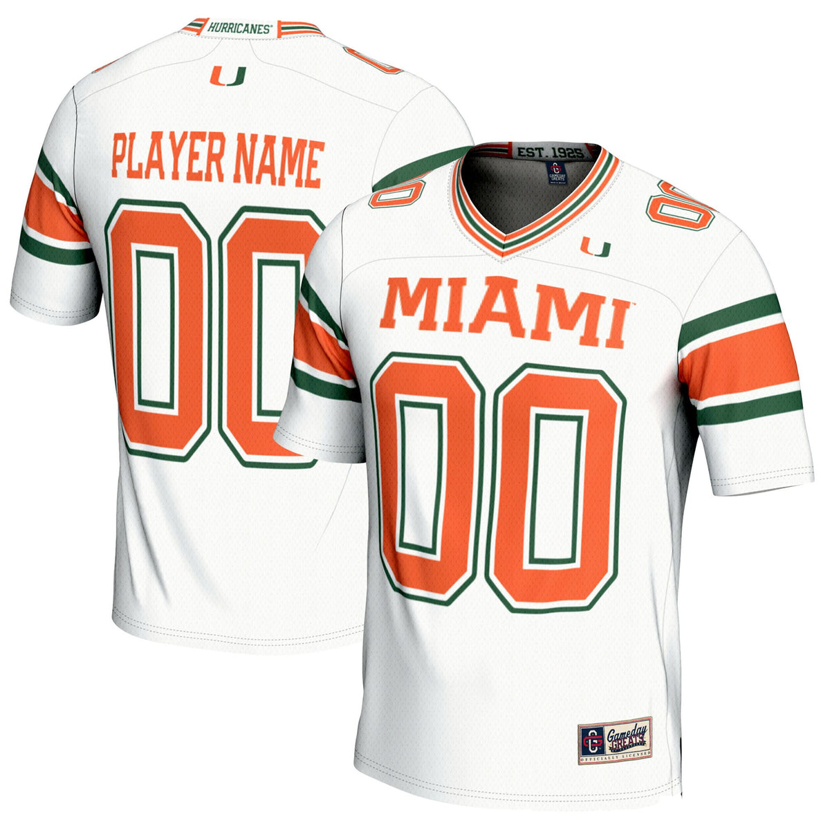 Miami Hurricanes white jersey