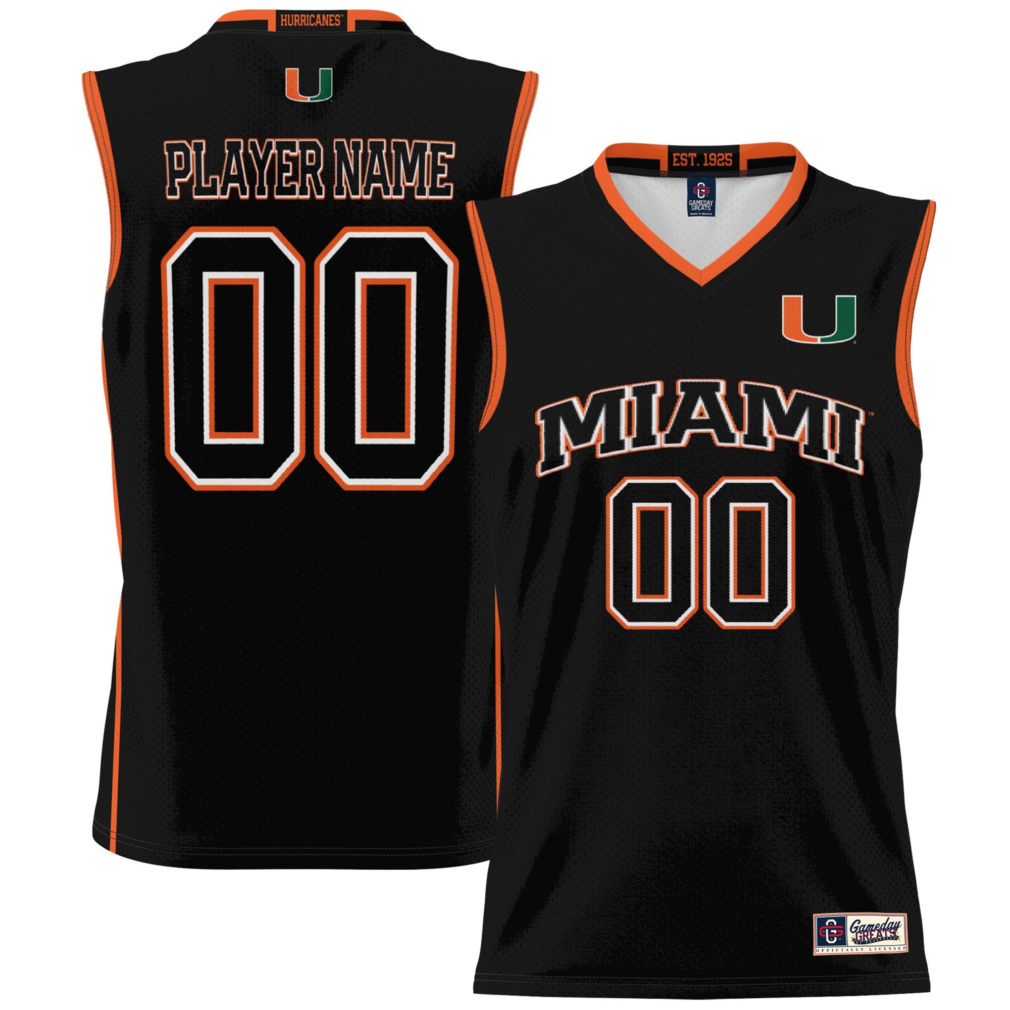 Miami Hurricanes black jersey