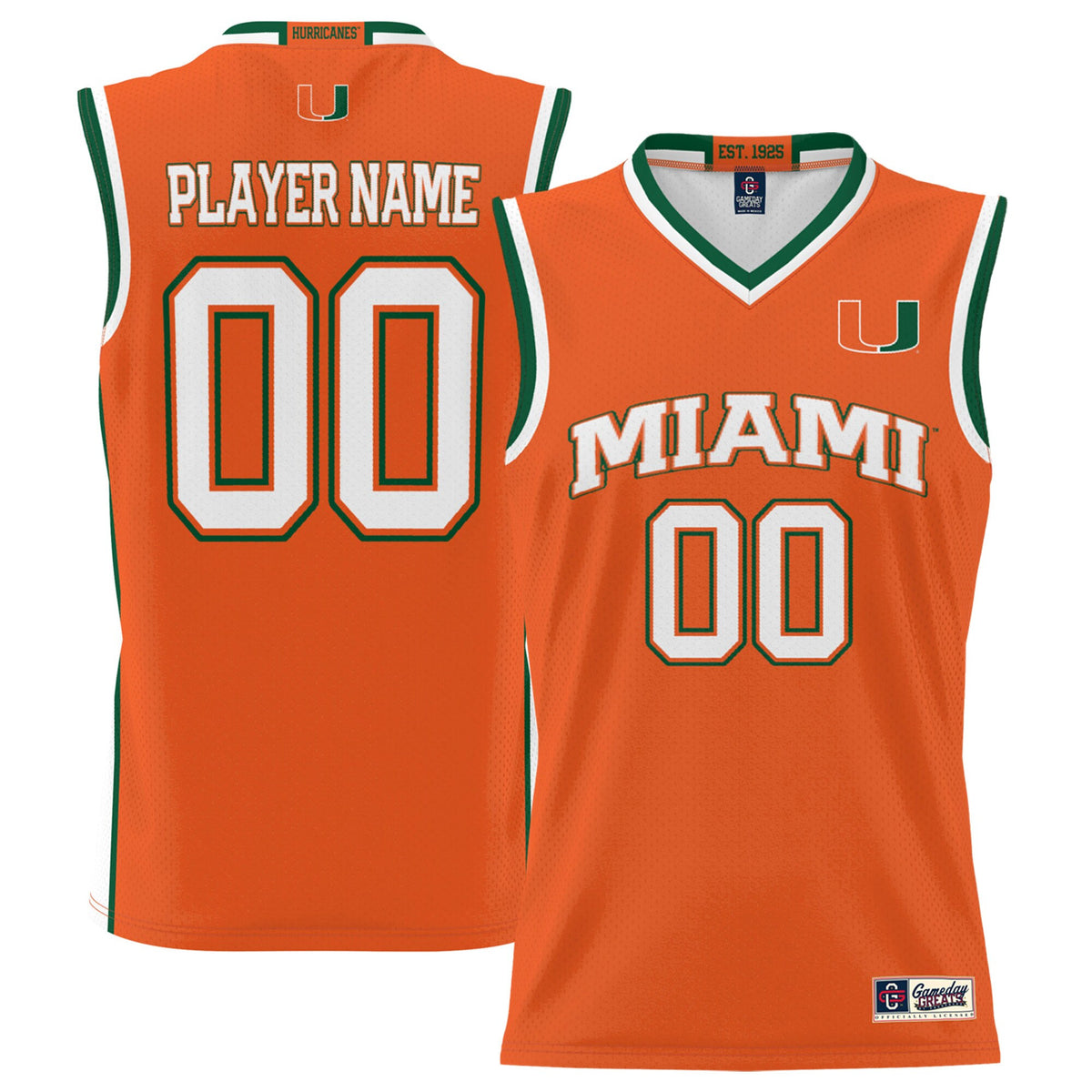 Miami Hurricanes orange jersey