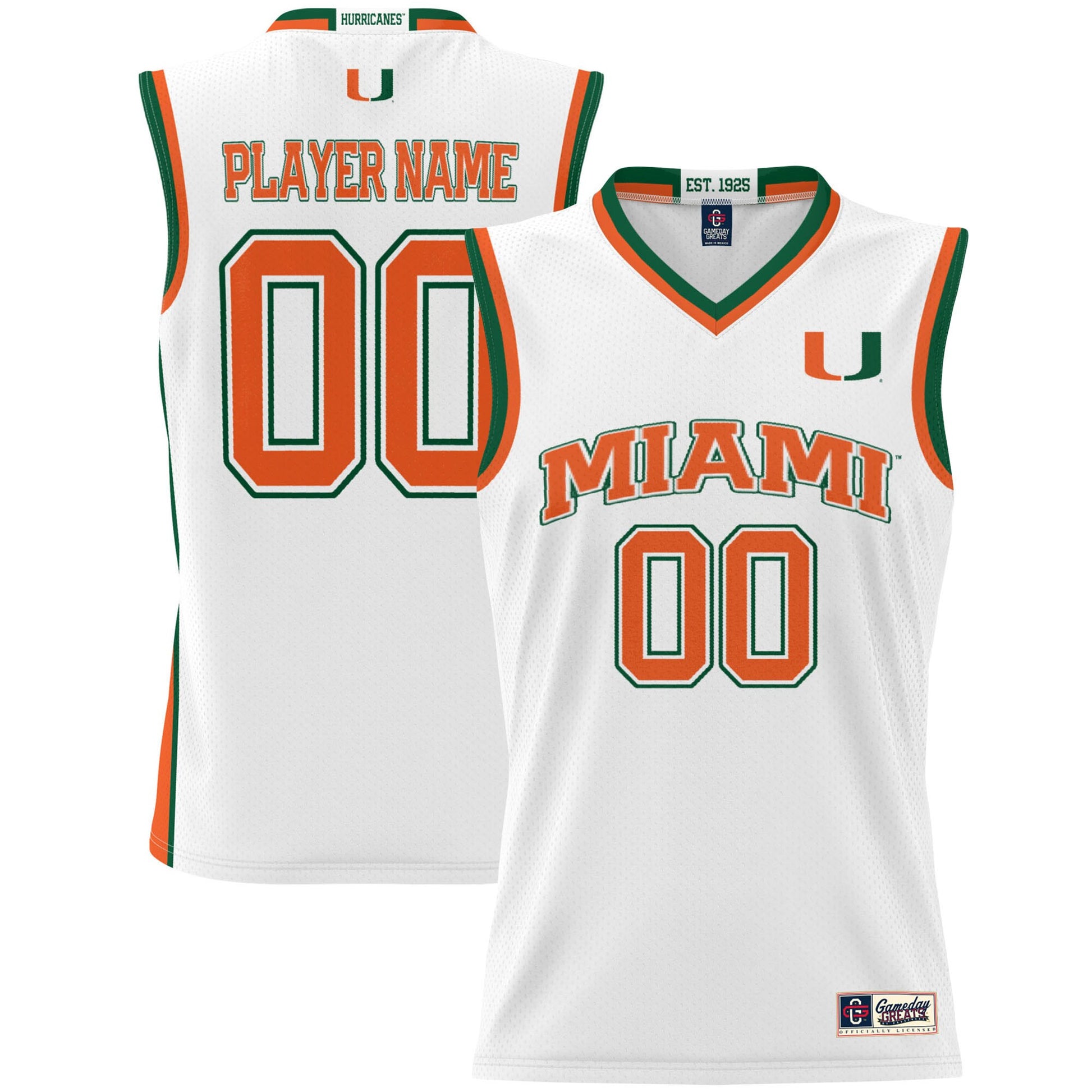 Miami Hurricanes white jersey