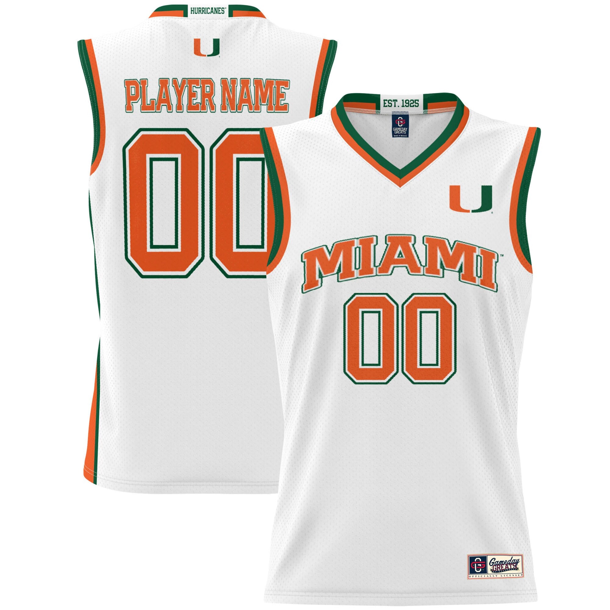 Miami Hurricanes white jersey