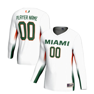 Volleyball Miami Hurricanes white jersey