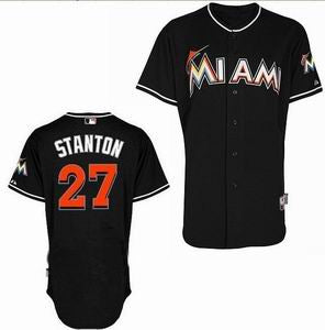 Stanton Miami Marlins black jersey