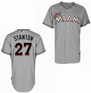 Stanton Miami Marlins grey jersey