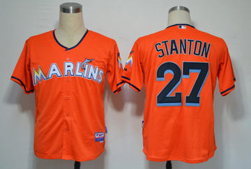 Stanton Miami Marlins orange jersey