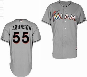 Johnson Miami Marlins grey jersey