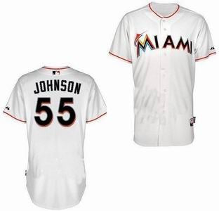 Johnson Miami Marlins white jersey