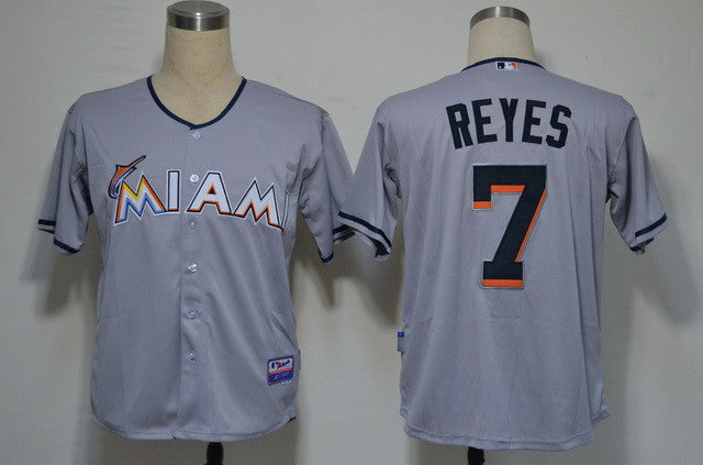 Jose Reyes Miami Marlins grey jersey
