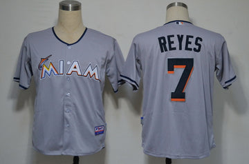 Jose Reyes Miami Marlins grey jersey