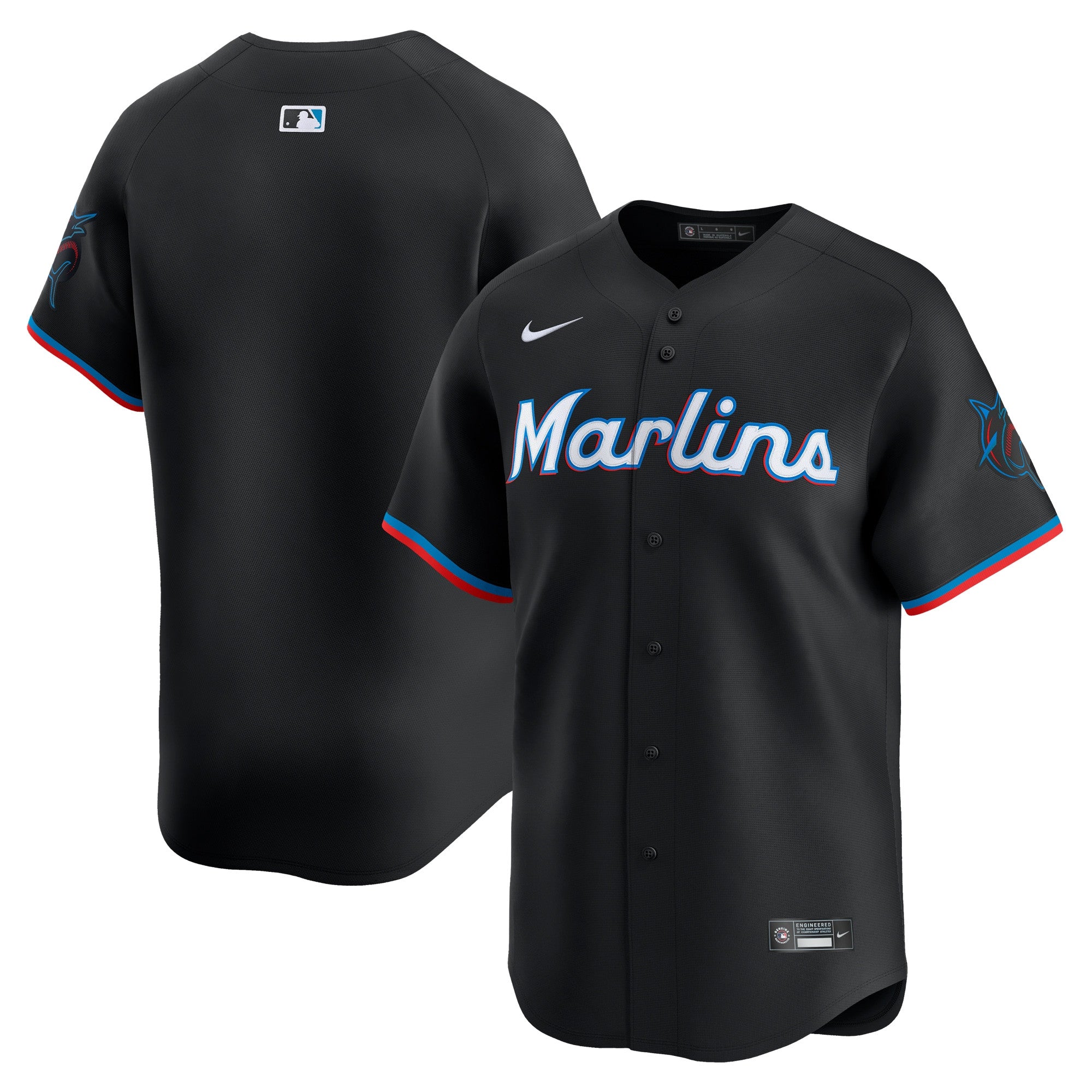 Miami Marlins black Limited jersey