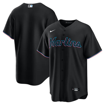 Miami Marlins black Alternate jersey