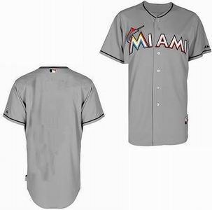 Custom Miami Marlins grey jersey