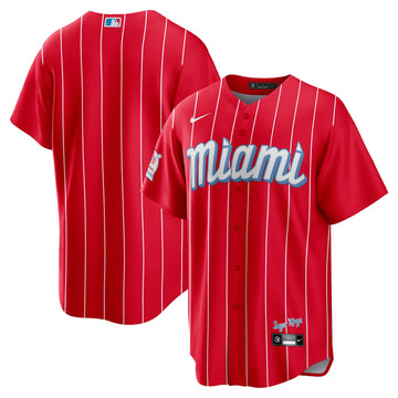 Miami Marlins red City Connect jersey