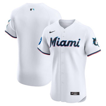 Miami Marlins white Elite jersey