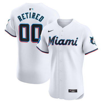 Miami Marlins white Elite jersey