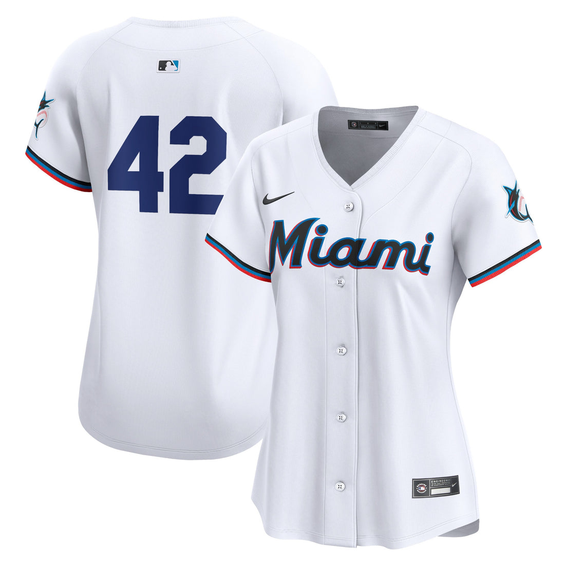 Miami Marlins white Limited jersey
