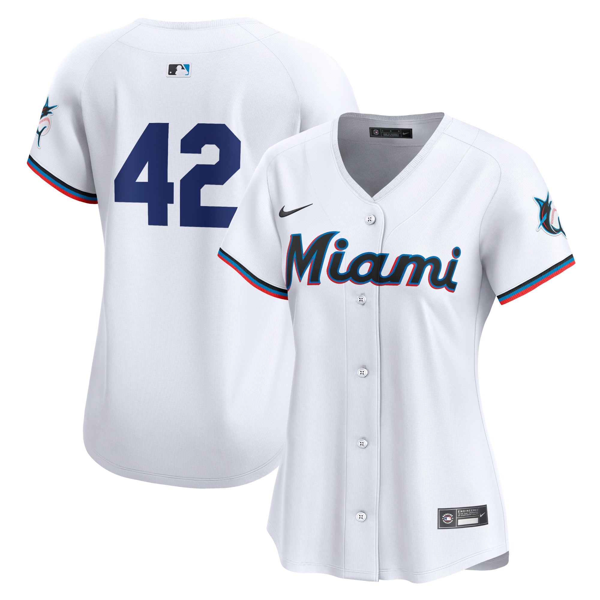 Miami Marlins white Limited jersey