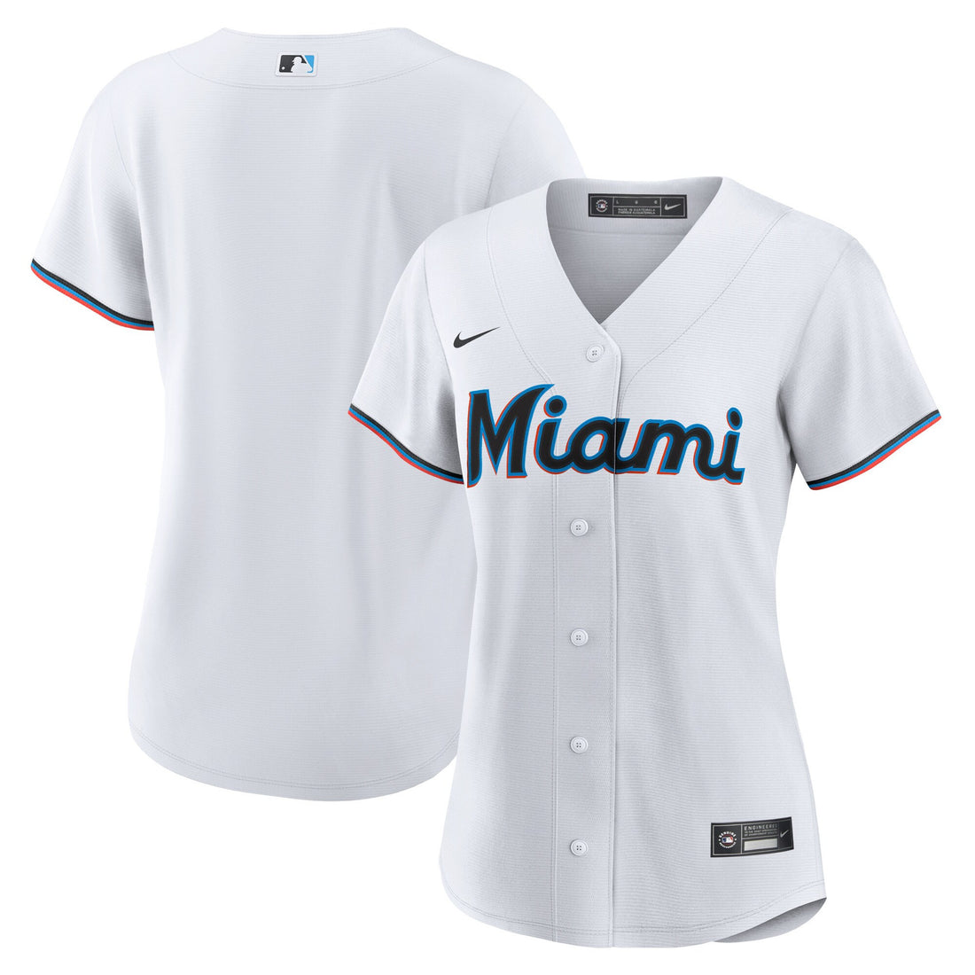 Miami Marlins white Home jersey