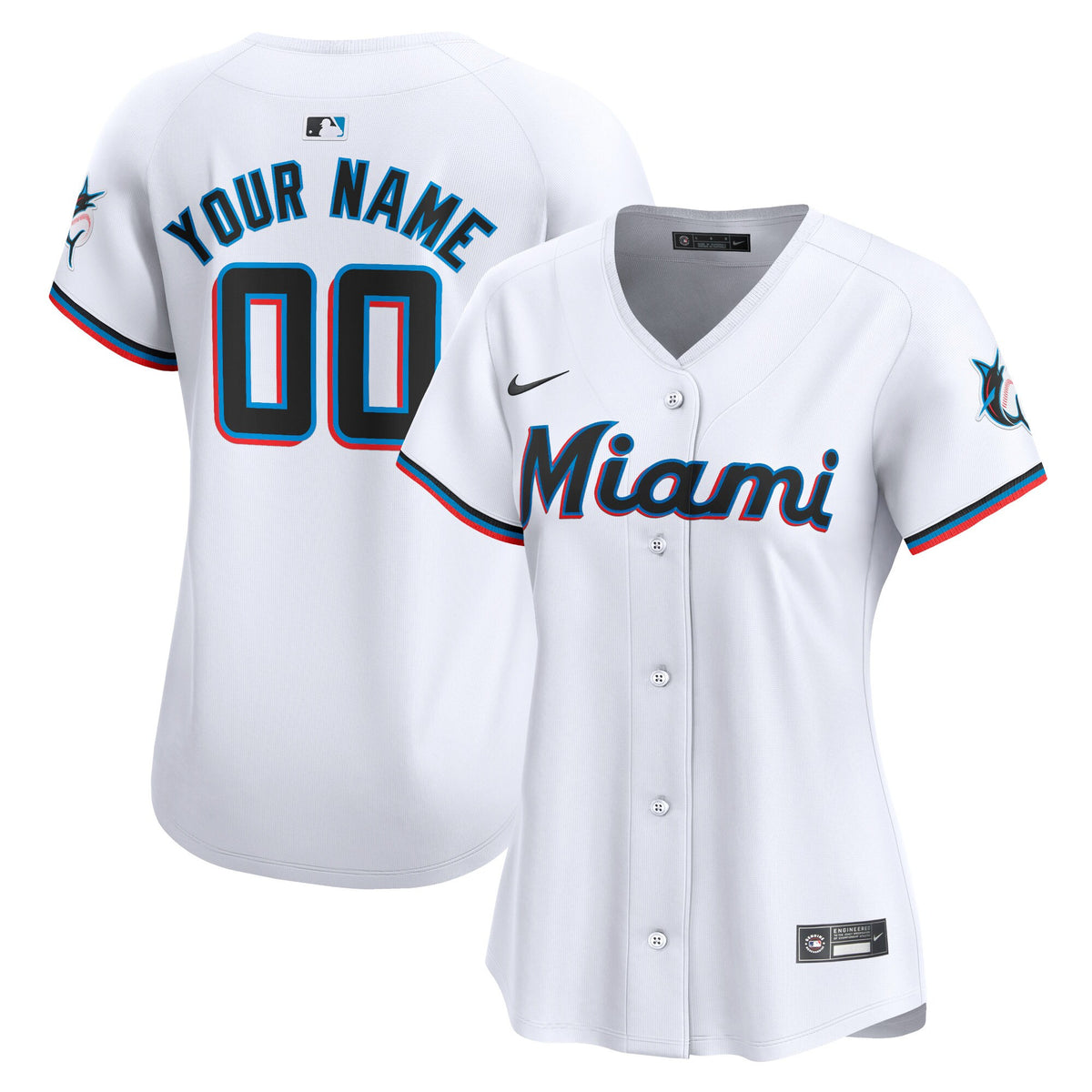 Miami Marlins white Limited jersey