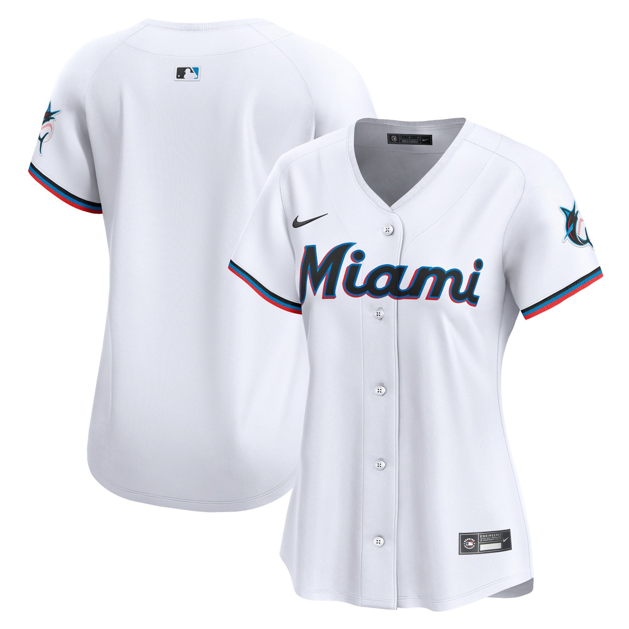 Miami Marlins white Limited jersey