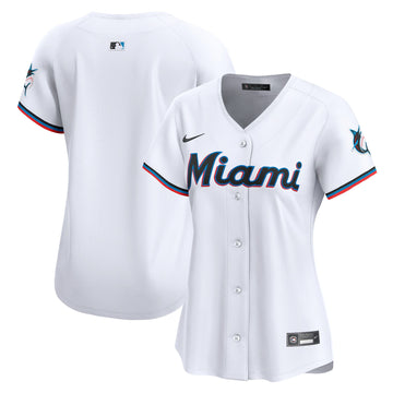 Miami Marlins white Limited jersey