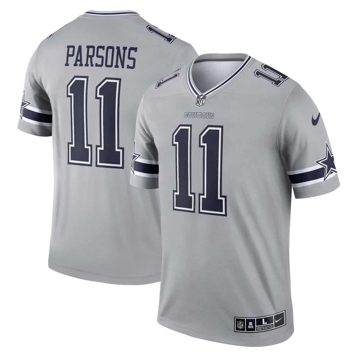 Micah Parsons Dallas Cowboys gray Inverted Legend jersey