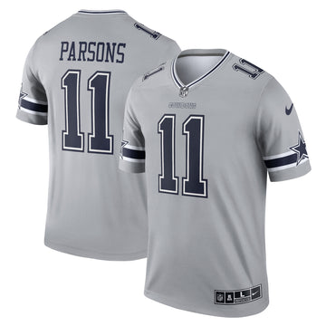 Micah Parsons Dallas Cowboys gray Inverted Legend jersey