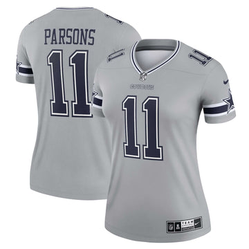 Micah Parsons Dallas Cowboys silver Inverted Legend jersey