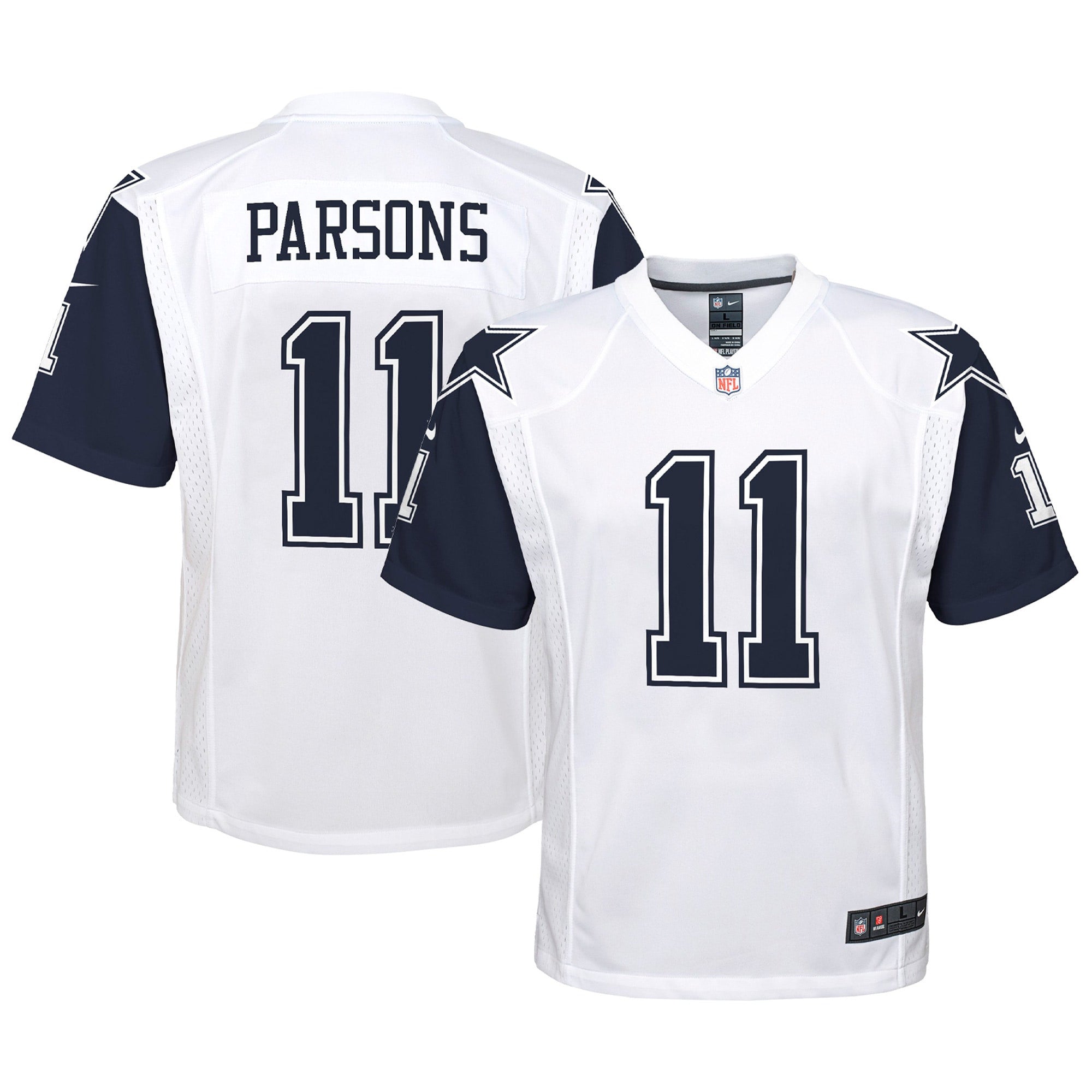 Micah Parsons Dallas Cowboys white Alternate jersey