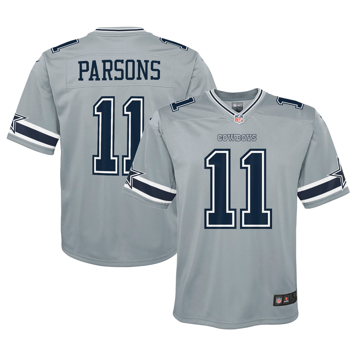 Micah Parsons Dallas Cowboys gray jersey