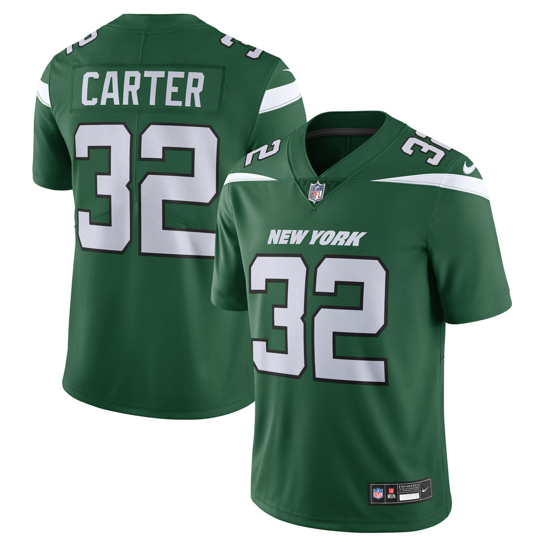 Michael Carter New York Jets green Vapor jersey
