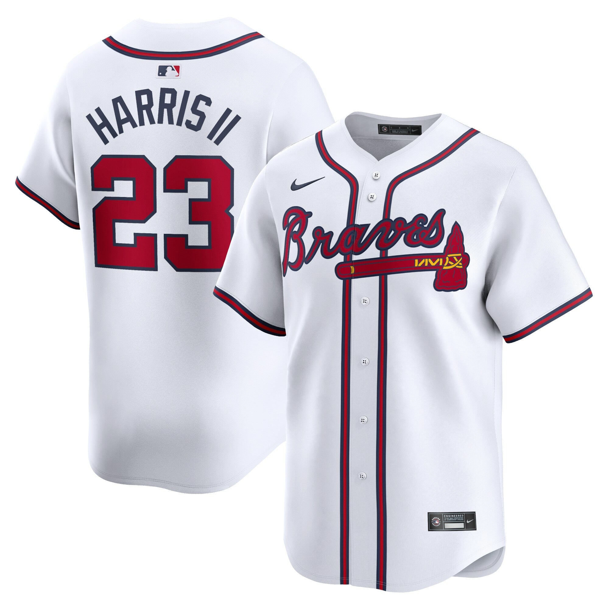 Michael Harris Ii Atlanta Braves white Limited jersey