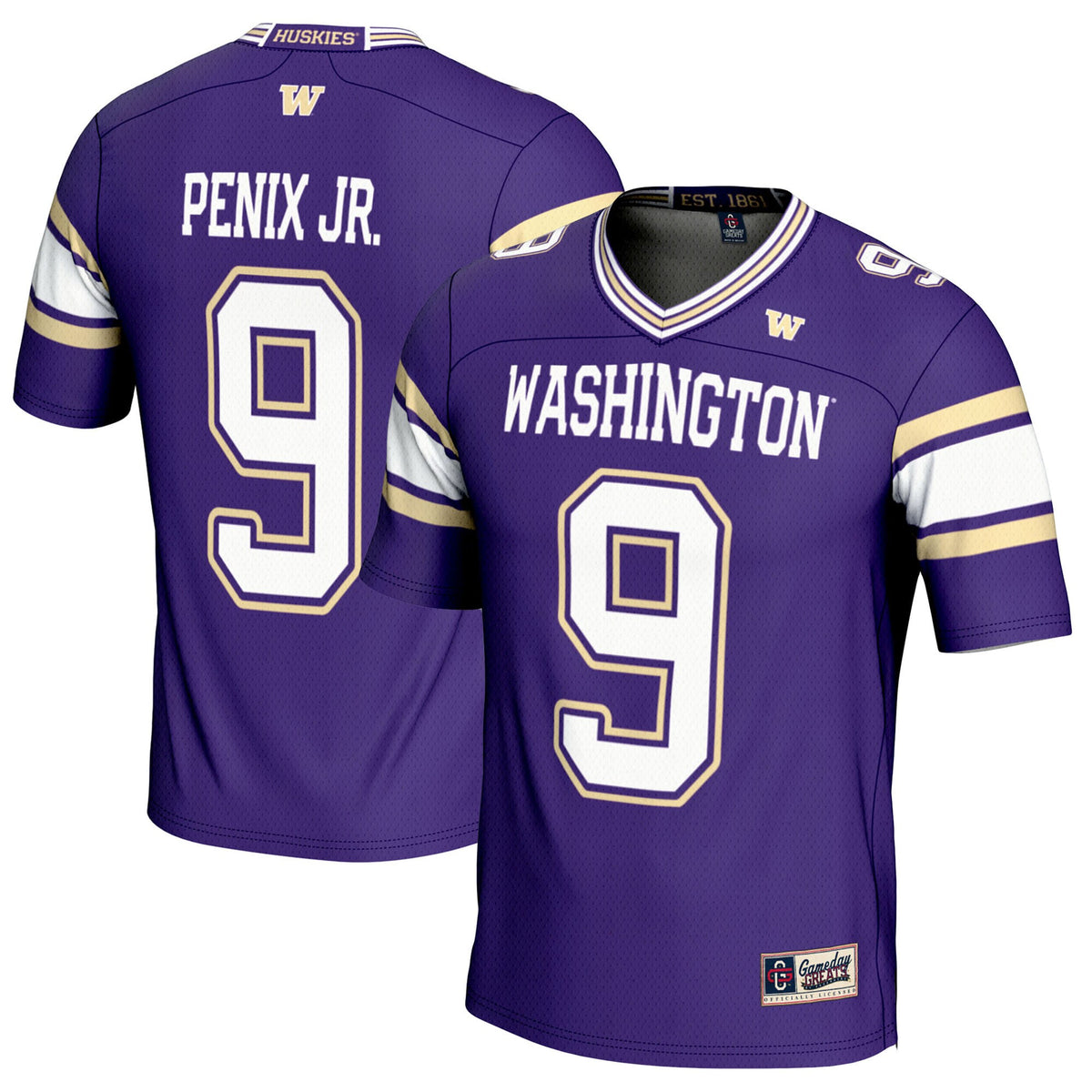 Michael Penix Jr Washington Huskies purple jersey