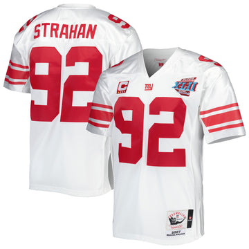 Michael Strahan New York Giants white Throwback jersey