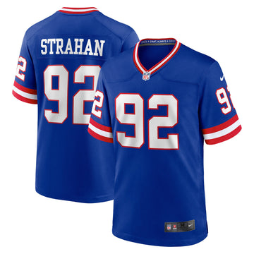 Michael Strahan New York Giants royal Classic jersey