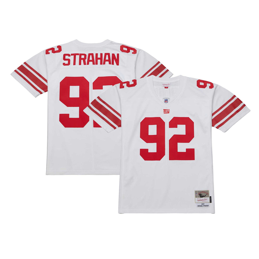 Michael Strahan New York Giants white jersey