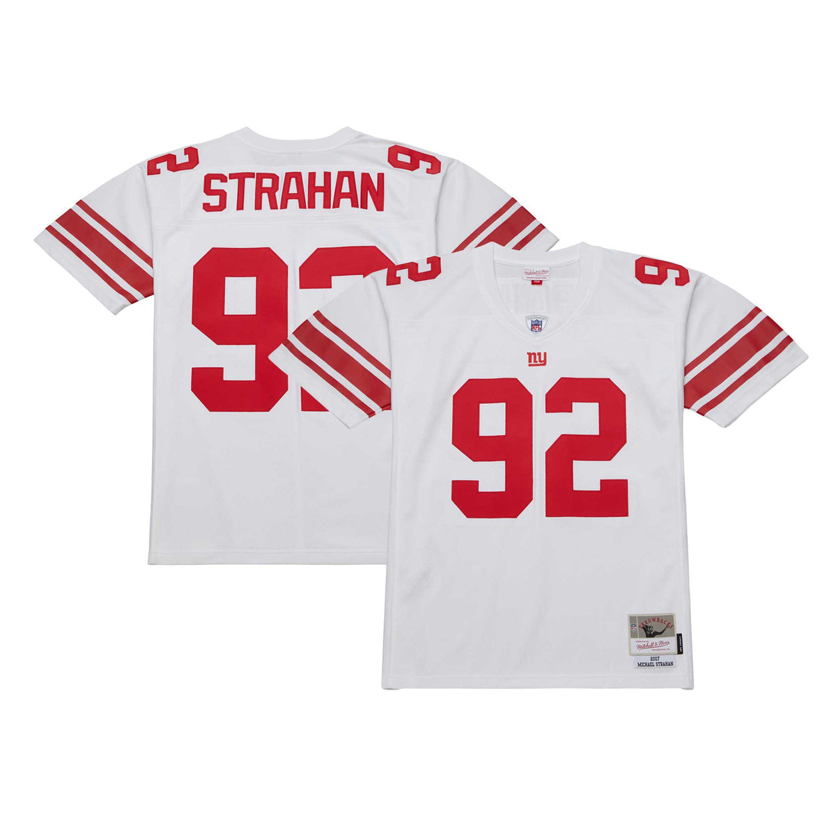Michael Strahan New York Giants white jersey